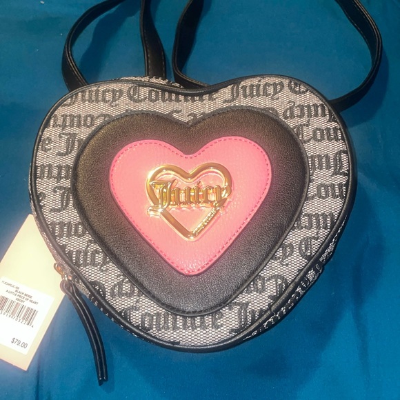 Juicy Couture Handbags - Black beige a little piece of heart xbody purse